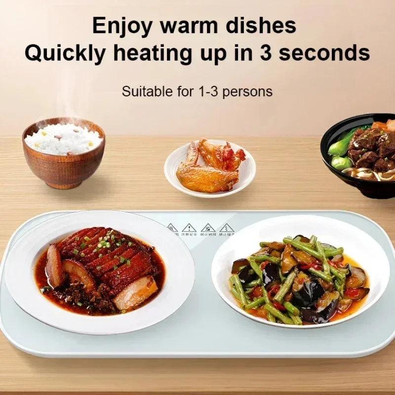 Multifunctional Constant Temperature Food Warming Tray Table Heating Plate Kitchen Home Insulation Board