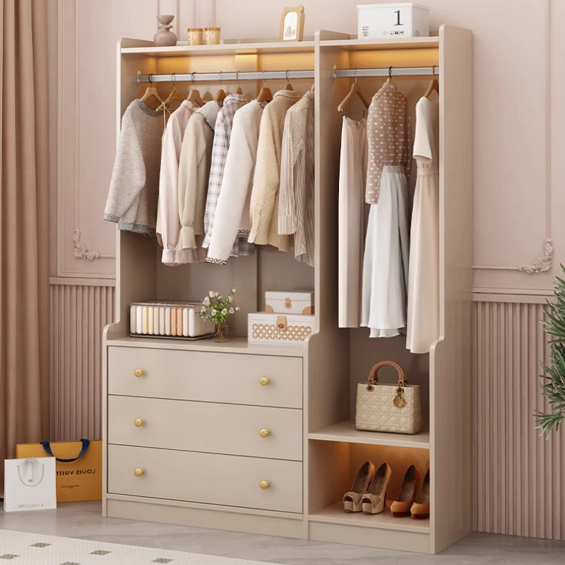 

Portable Storage Wooden Closet Women Small Cabinets White Bedroom Wardrobe Organizer Clothes Armario De Ropa Furniture Home