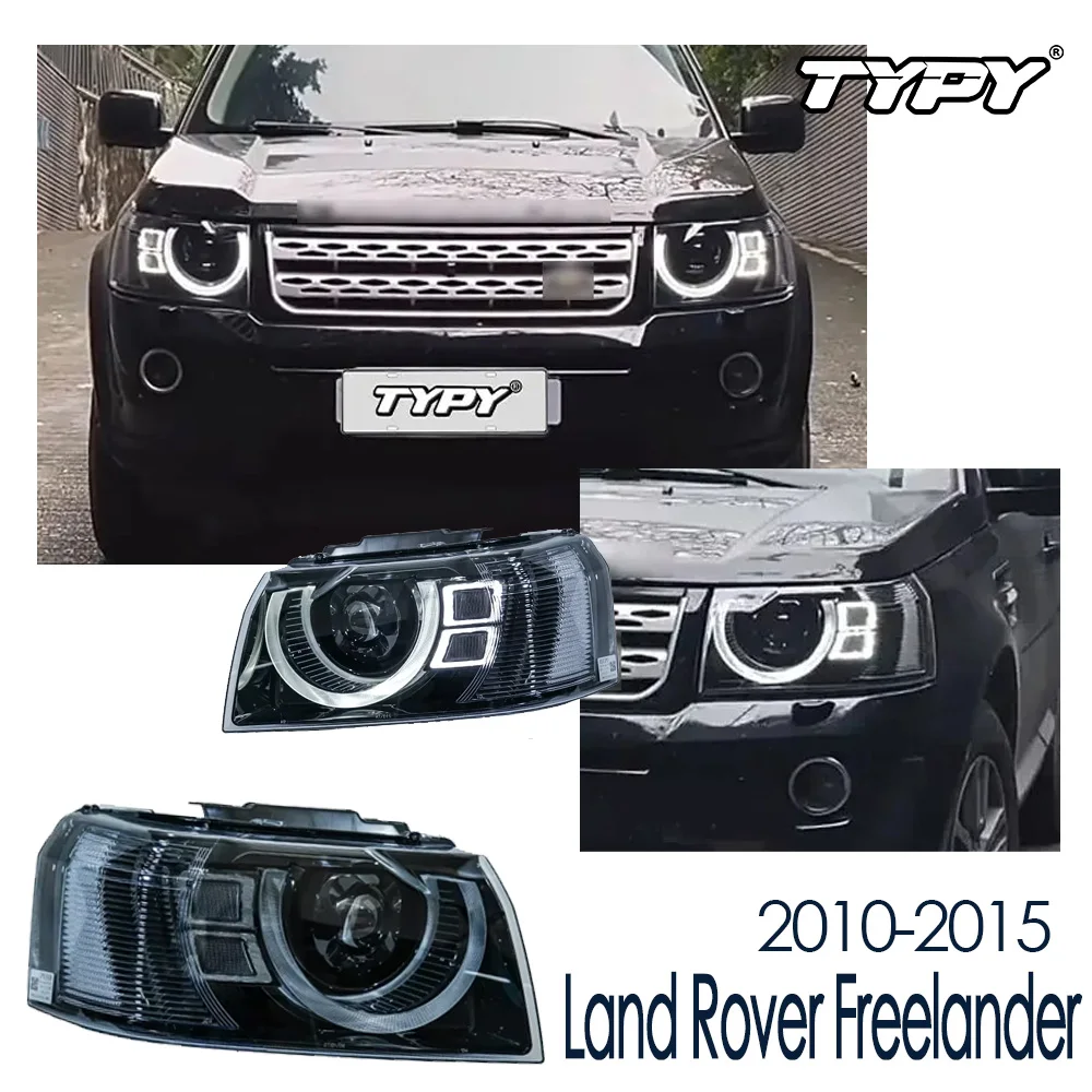 Car Lights For Land Rover Freelander 2 Headlights 2010-2015 LED Projetor Head Lamp Daytime Running Light Auto Accessories