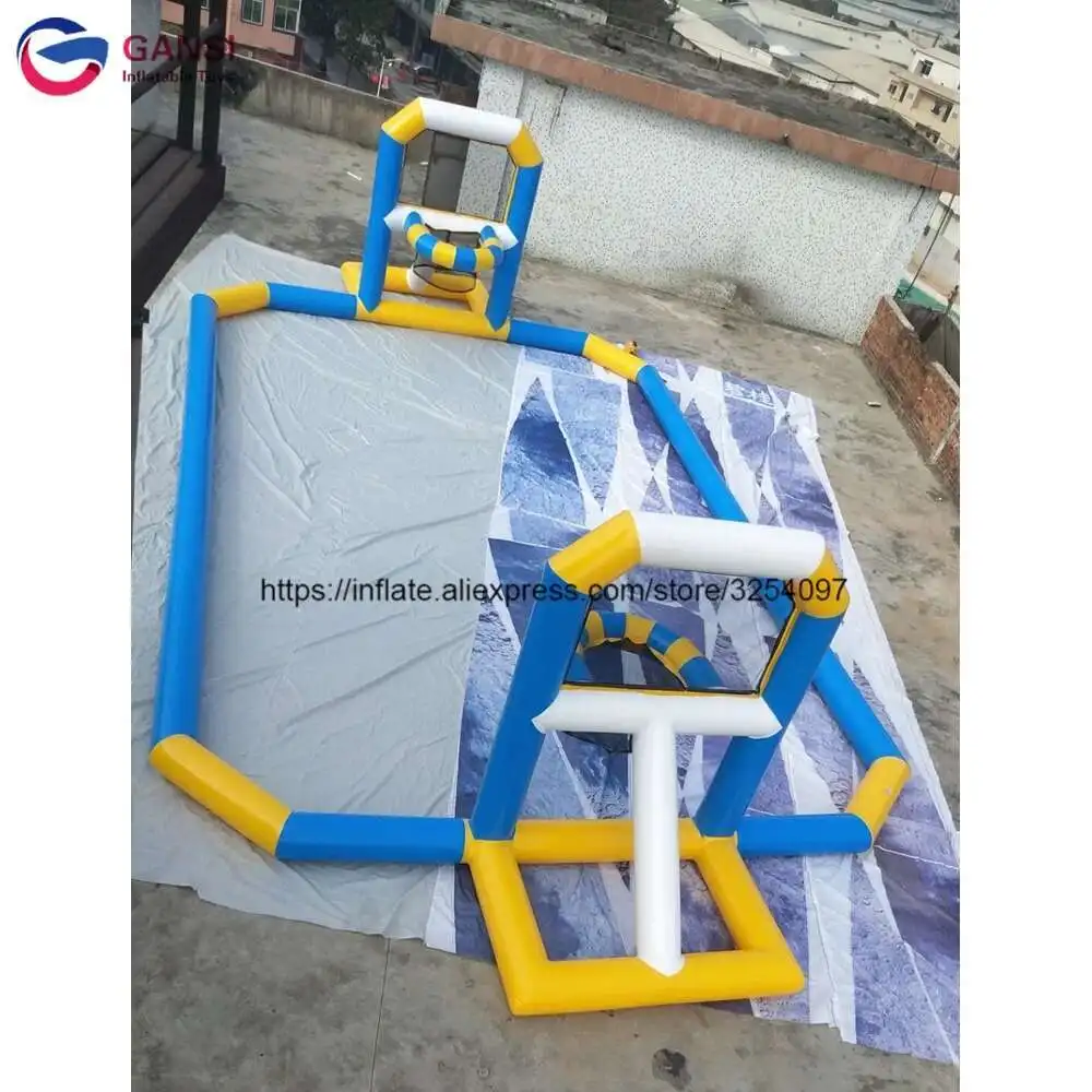 

Giant Inflatable Water Basketball Court Customized Floating Water Inflatable Basketball Game