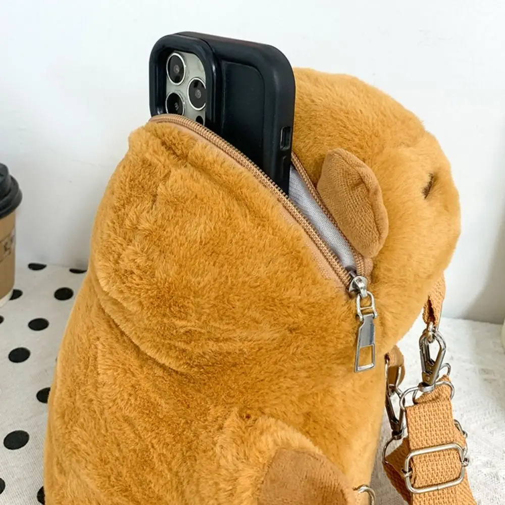 Ransel Sekolah boneka Capybara hewan lucu ransel kartun lucu tas sekolah siswa portabel ringan