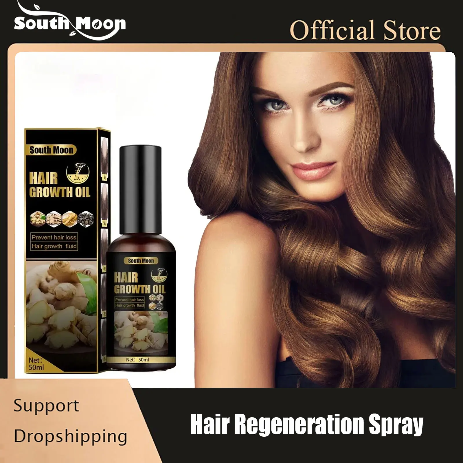 

Hair Growth Oil Prevent Baldness Repair Thicken Dry Frizz Damaged Treat Scalp Nourishing Hair Regeneration Product For Men Women