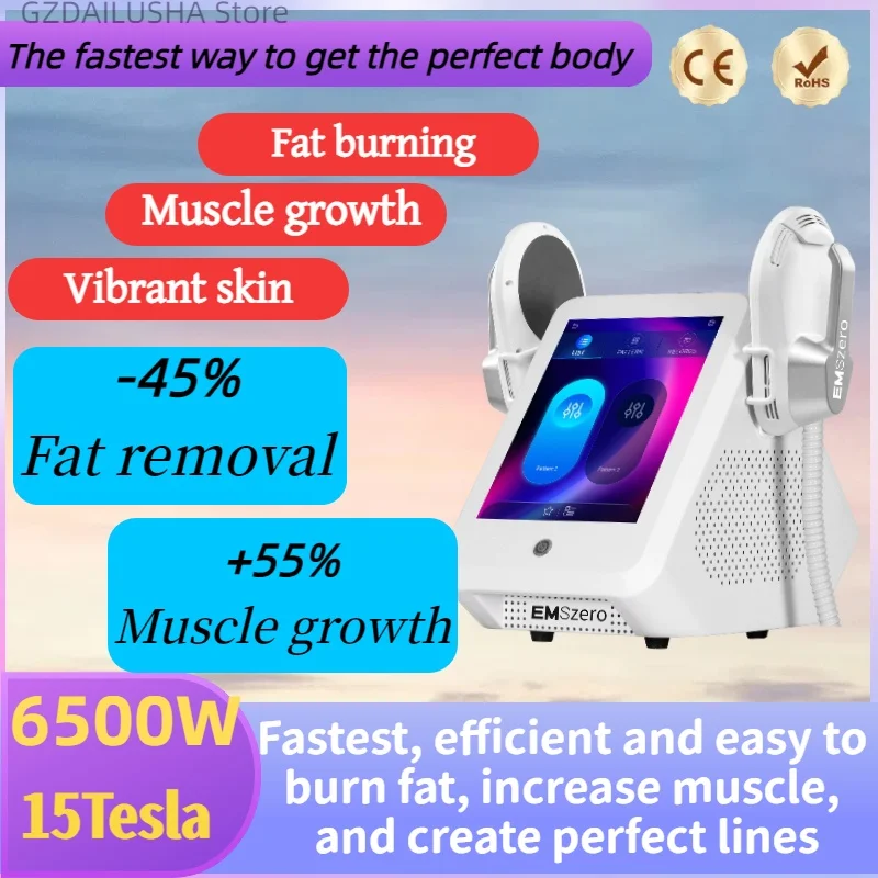 EMSzero Body Sculpt Electromagnet Slimming 6500W High Power 5 Handles Reducing Fat Machine Beauty Salon New EMS zero Weight Loss