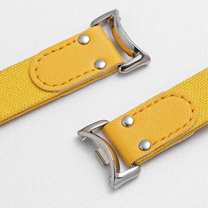 Leather Strap For Xiaomi Mi band 9 8 NFC Sport Belt Replacement wristband Nylon bracelet Watchbands correa mi band 9 Accessories
