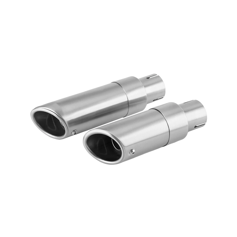 

For Indian Scout 2015 to 2025 Sixty 16-24 Scout Rogue / Sixty 2022-2024 Scout Bobber / Sixty / Twenty 2020 2021 2022 2023 2024 Escape Motorcycle Exhaust Tip Slip-on Compatible Exhaust Muffler Pipes silver version