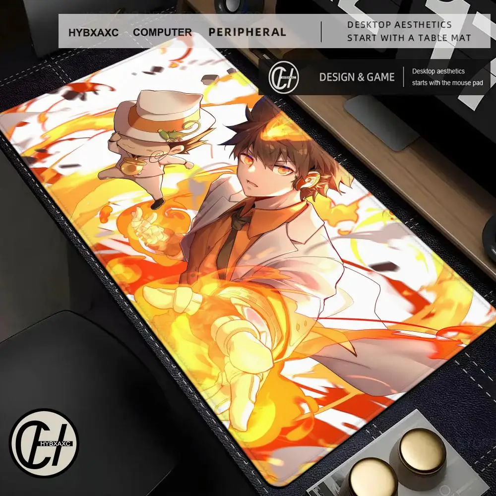Katekyo Hitman Reborn Computer Mouse Pad Gamer Rubber Mat Diy Deskpad Setup Gamer Accessories Non-slip Table Pads Pc Gaming Mice
