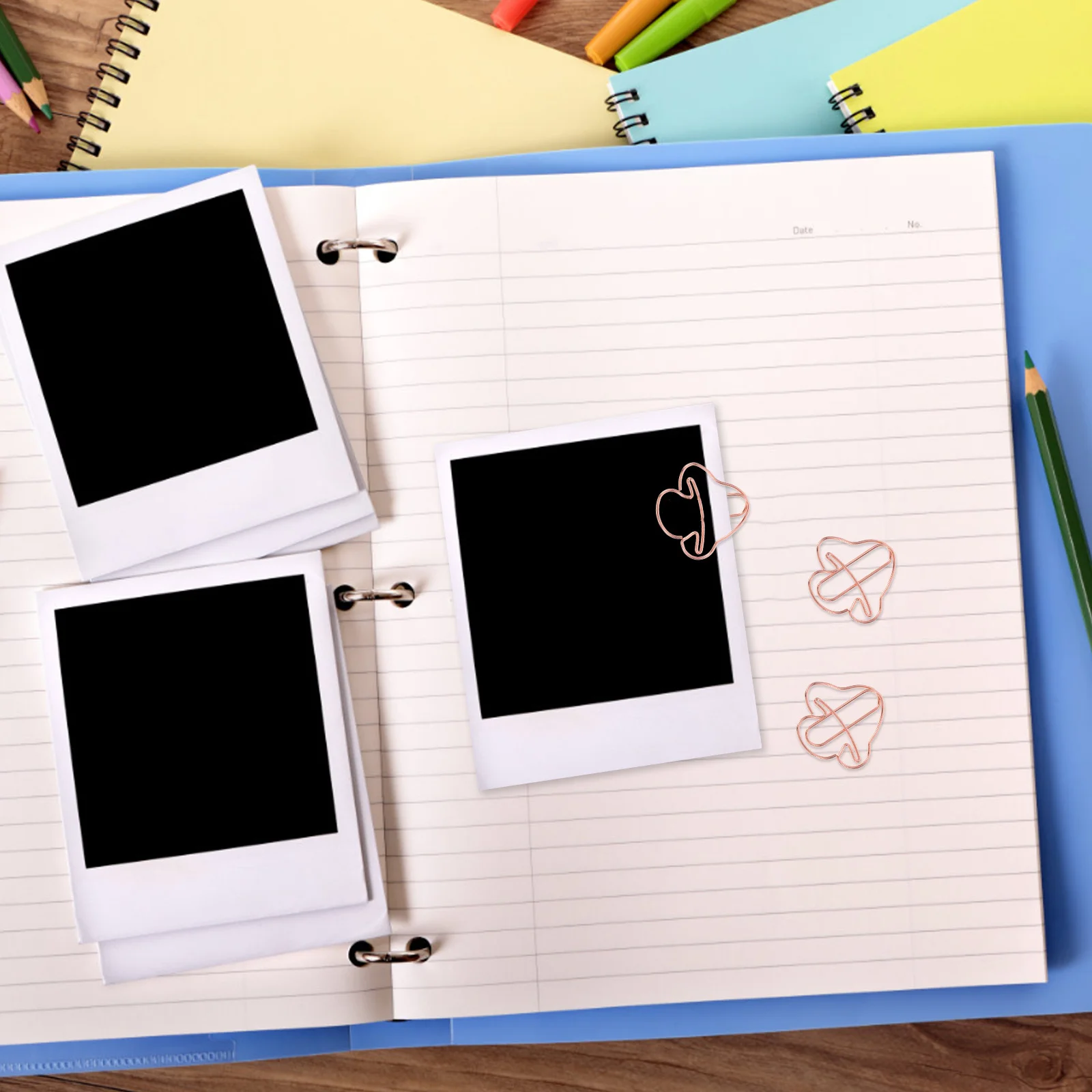 

50Pcs Mushroom Paper Clips Gold Finish Metal Cute Office School Documents Photos Decorative Unique Shape Novelty Paper Clip