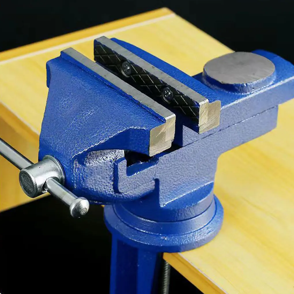 Table Vise Vice Mini Duty Mechanic Clamp-on Table Vise 360 Degree Swivel Base Cast Iron Table Tiger Pliers with Anvil