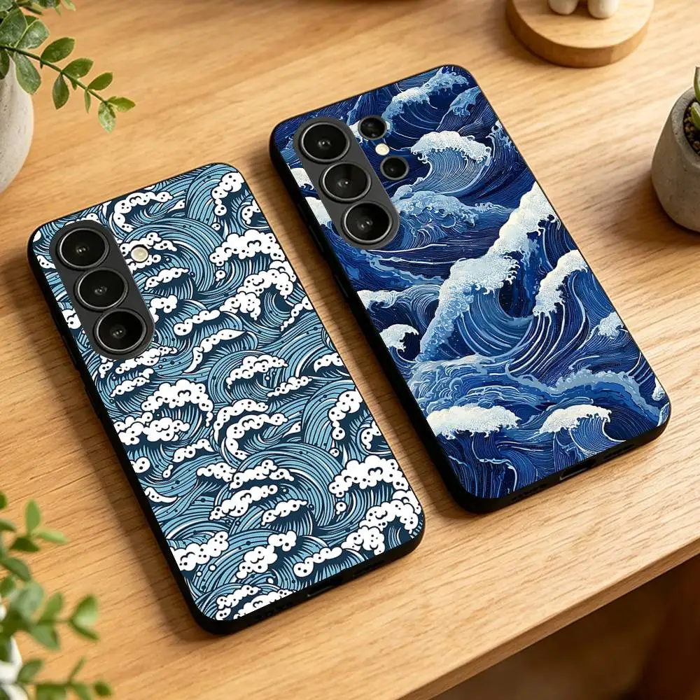 Sea Wave Phone Case For Samsung Galaxy S21 S22 S23 S24ULTRA S25ULTRA FE Ultra Plus5G A52S S26 Shockproof Cover