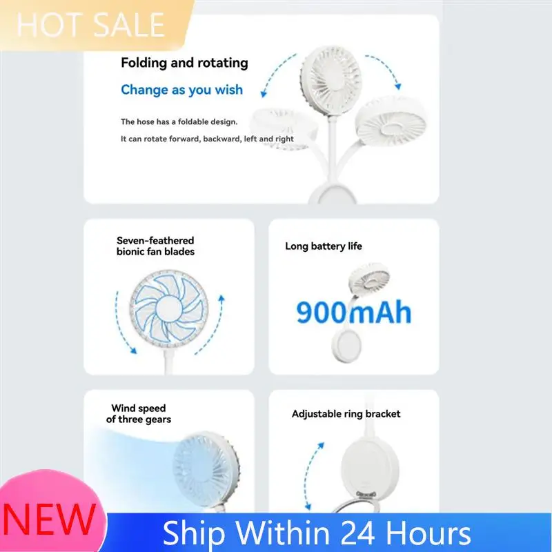 

【2025 HOT】Magnetic USB Fan 3-Speed Handheld Mini Fan For Cell Phone Flexible Angle Low Noise For Home,Office School