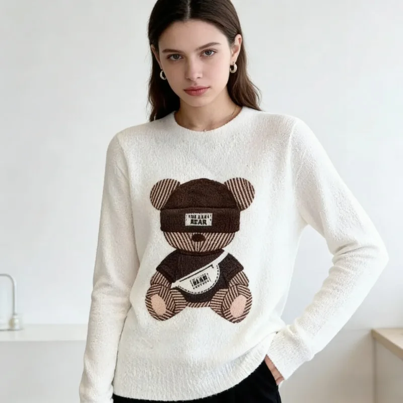 

Miyake Pleated Print Round Neck T-shirt 2026 Spring New Women's Loose Thin Versatile Long-sleeved Blouse Thin Stretch Clothing