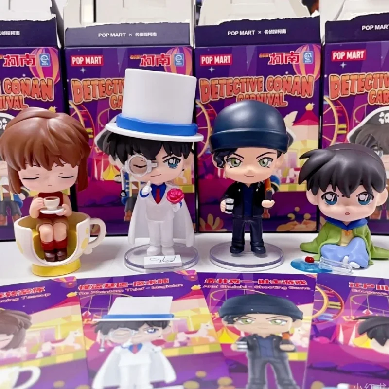 Hot Detective Conan Amusement Park Series Ii Blind Box Mori Ran Kudo Shinichi Haibara Ai Sera Masumi Anime Figure Model Toys