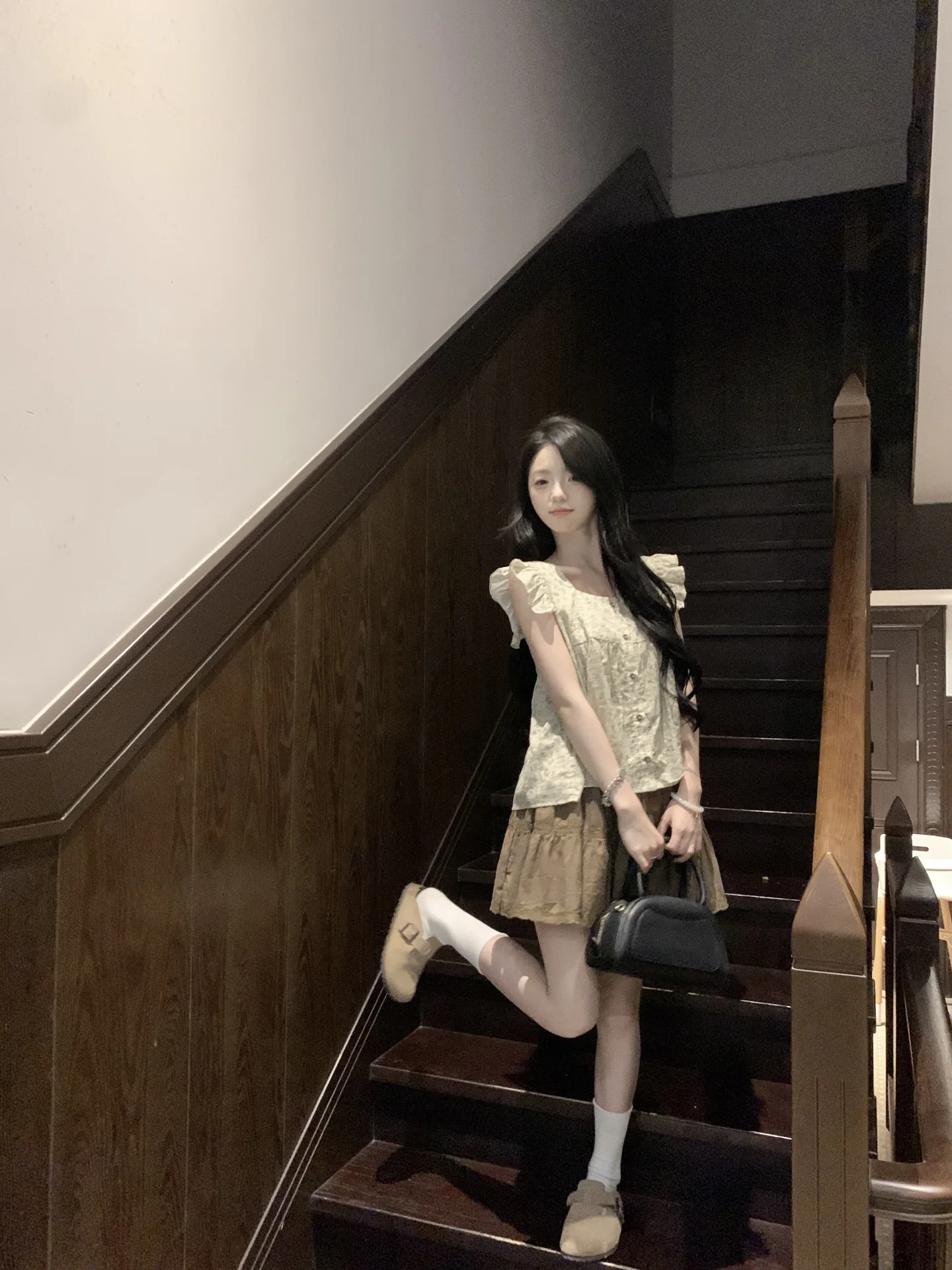 

Летняя женская блузка в горошек с квадратным вырезом, свободного кроя, из чистого хлопка, с цветочным узором