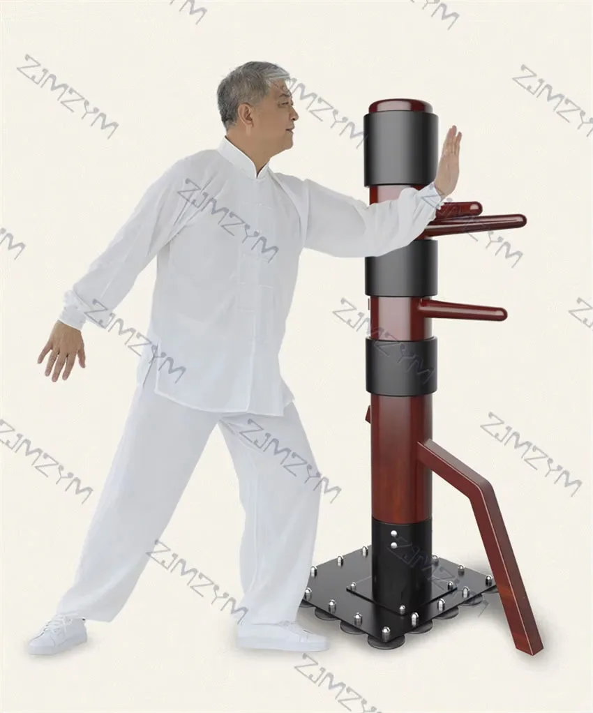 Vertical Column Wing Chun Wooden Dummy, One Punch Man Kung Fu Training Mook Jong,Ip Man 4 Chinese Martial Arts Height 1.65m