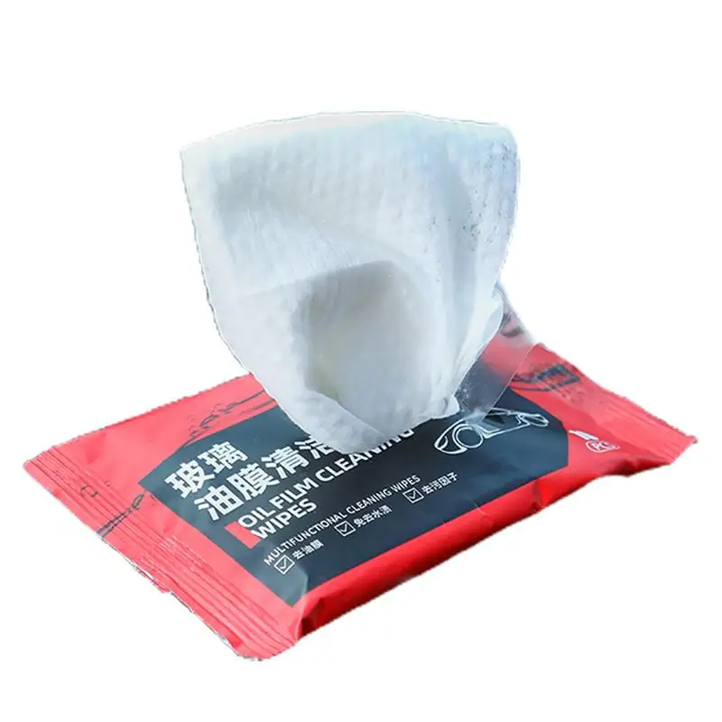 

Glass Oil Film Remover Glass Wipes For Windshield Cleaning 10PCS/Pack Car Glass Oil Film Removal Wipes For Auto Interior leather