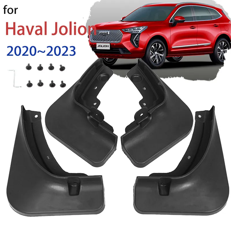 4x Mud Flap Splash Guards for Haval Jolion 2020 2021 2022 2023 Chulian Mudflap Front Rear Wheel Fender Mudguard Car Accessories