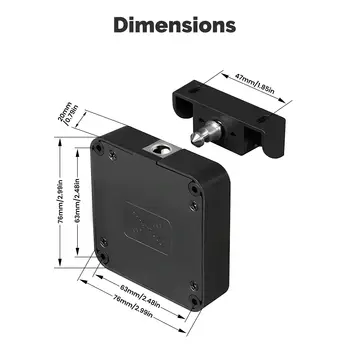 MOES Smart Lock Bluetooth Tuya kompatibilní s bezklíčovým odemykáním kartou IC, aplikace pro dálkové ovládání pro dřevěné skříňky, zásuvky a dveře 10 nejlepší prodej chytrý zámek zásuvky - №3