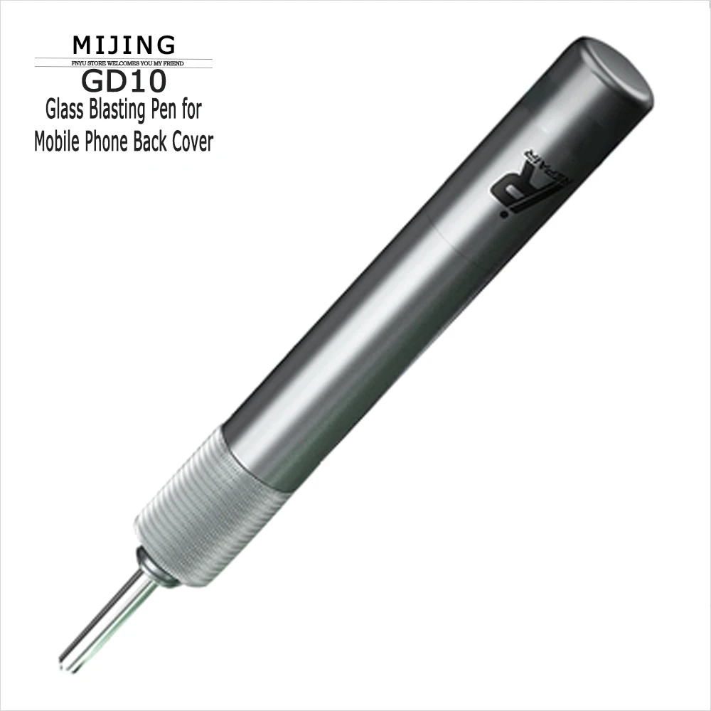 Pluma de chorro de vidrio MIJING GD10, resistencia ajustable bajo presión para cubierta trasera de cámara de teléfono, herramienta de reparación de Punto Fijo