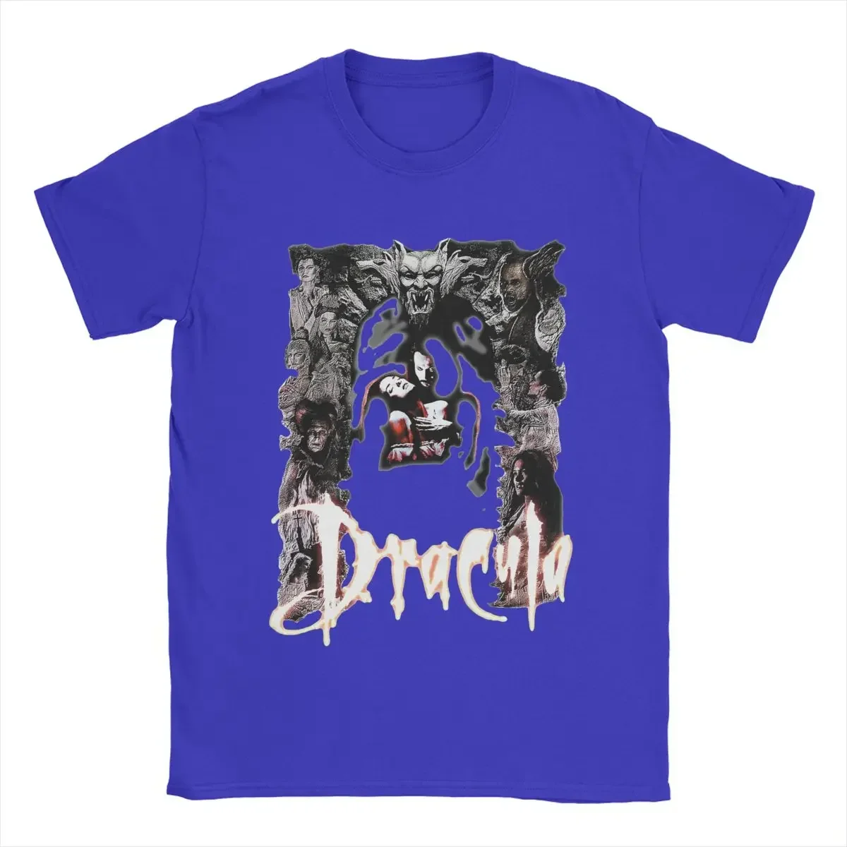 Bram Stoker drakula komik pamuk Tee gömlek kısa kollu T Shirt Crewneck giysi 4XL 5XL 6XL Erkekler T-Shirt anime tshirt