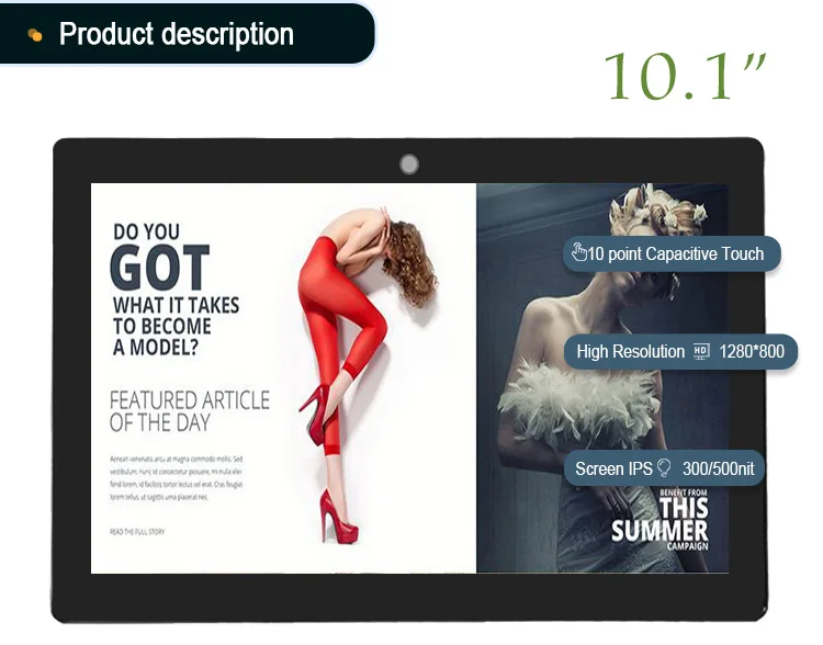 Neu eingetroffene pädagogische Tablets für Kinder 802.11b/g/n WiFi-Tablet-PC für Restaurants