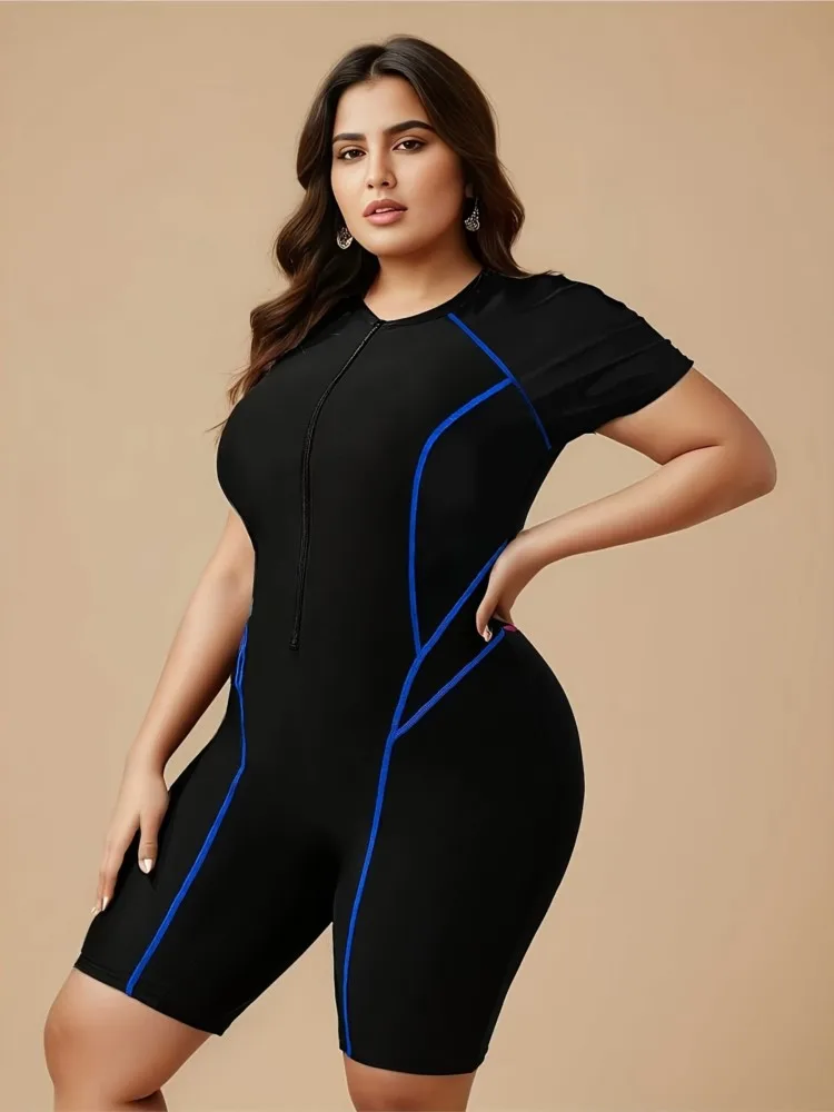 قطعة واحدة حجم كبير بيكيني عالية الخصر النساء رفع حجم كبير ملابس السباحة الصيف Mujer حجم كبير البطن تحكم ملابس السباحة بيكيني مجموعات