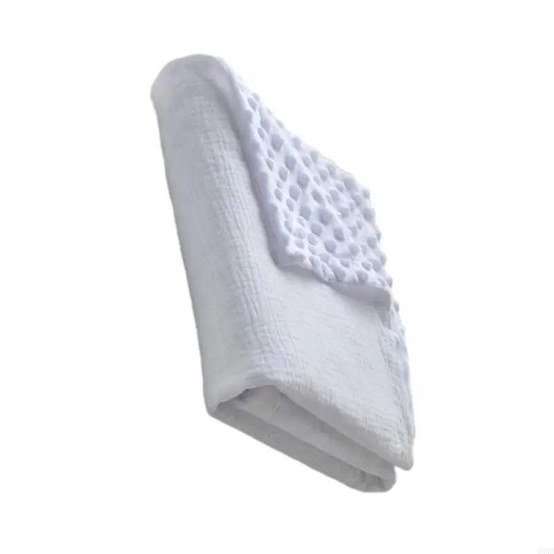 Couverture à pois 090B, serviette bain pour nourrissons, nouveau-nés, avec support à pois