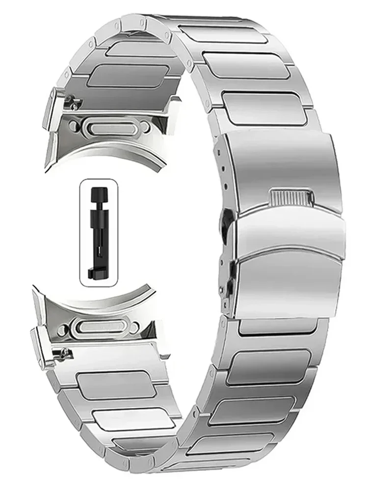 

Ремешок титановый для Samsung galaxy watch 6 5 4 band classic, быстросъемный деловой браслет для 6 40 44 мм, 47 мм 43 мм 42 46 мм Pro 45 мм