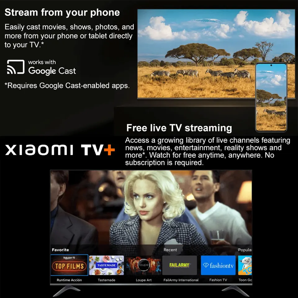 2025 Xiaomi TV Stick 4K 2da Gen, Google TV, WiFi 6 Streaming Media Portátil, Netflix Google Assistant, Smart TV Dongle BT5.2 5