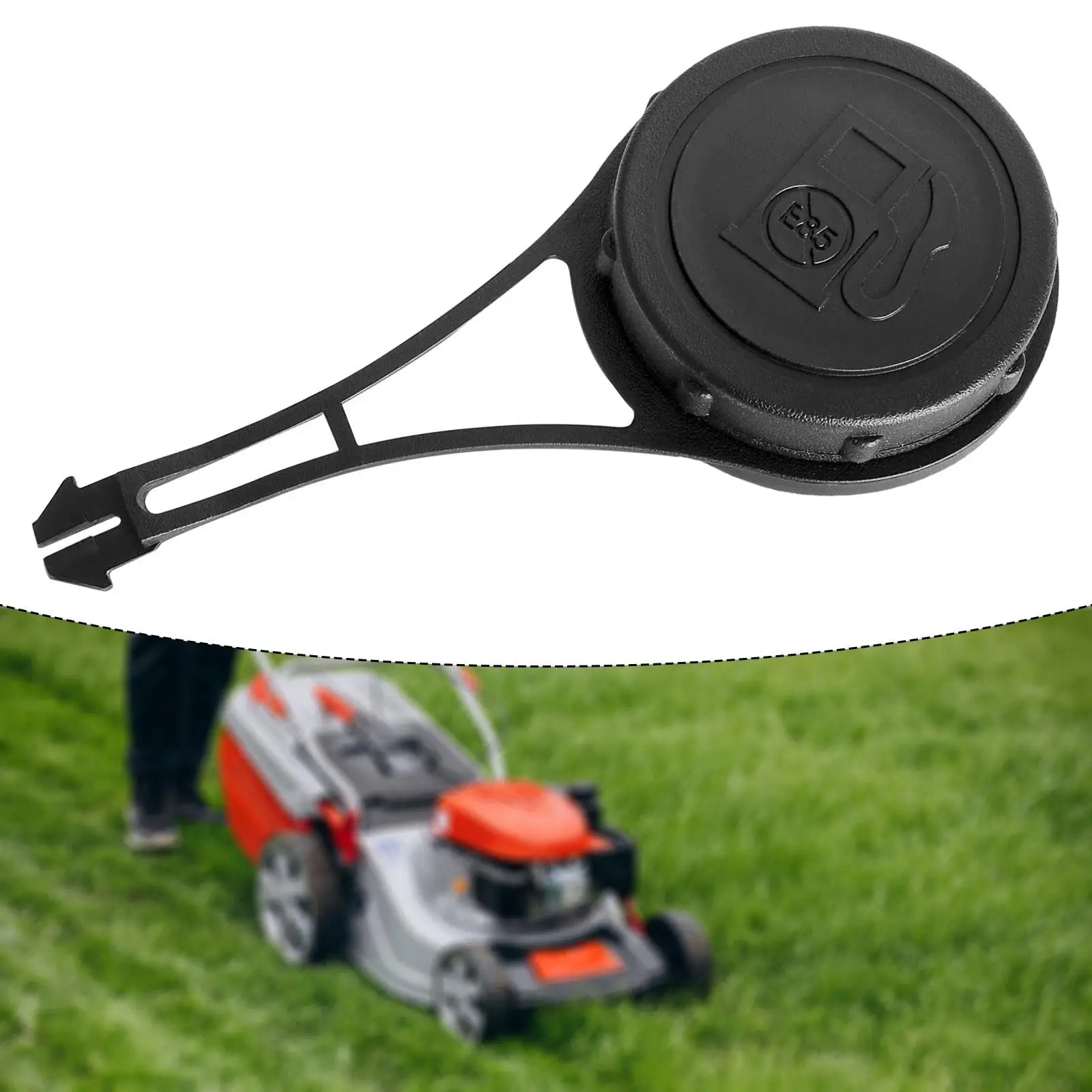 

Engine Fuel Tank Cap PP Material Tether Replacement for Lawn Mower Outdoor Gas Filler Cover Fit Model 799684 799585