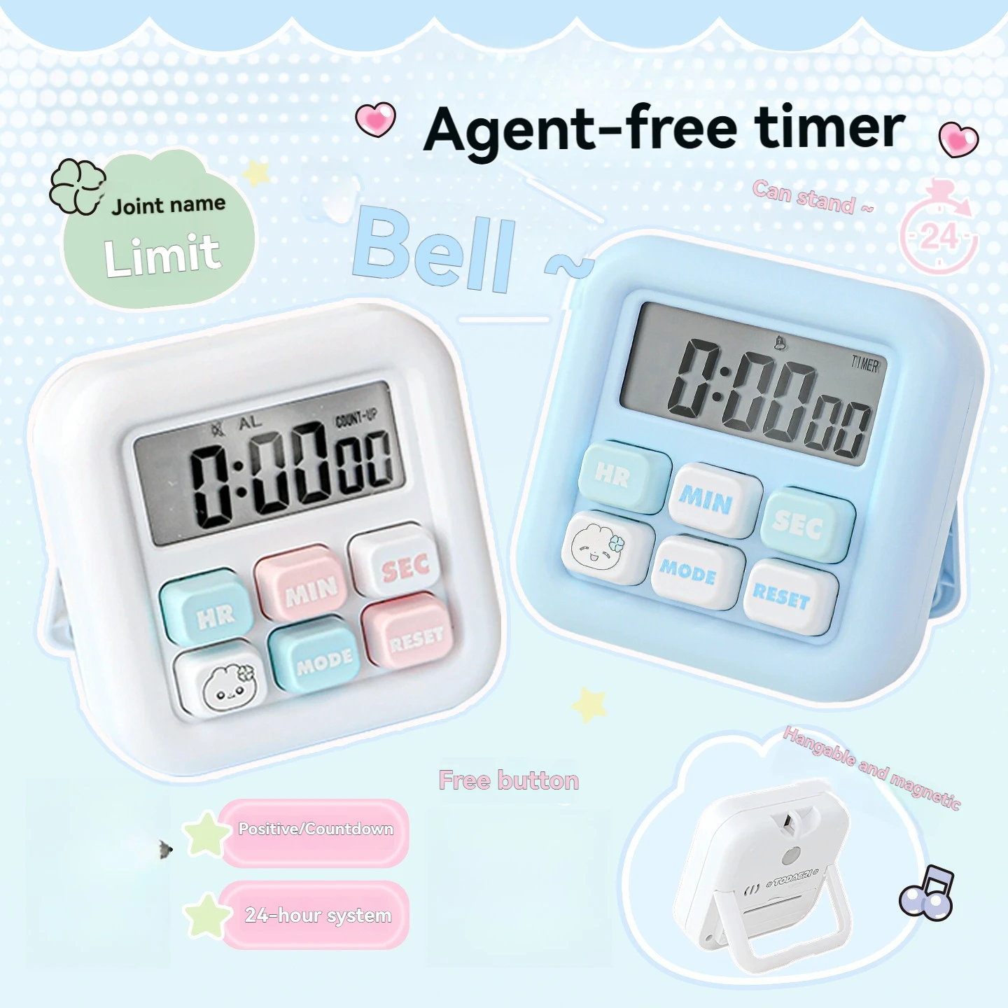 Temporizador de cuenta regresiva para estudiantes, recordatorio de aprendizaje, gestión del tiempo, 1 ud.