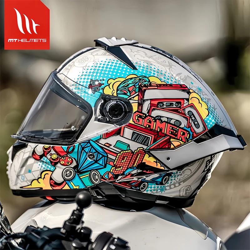 

Испанский мотоциклетный шлем MT Stinger 2, сертификация ECE DOT, анфас, двойной объектив, Capacete Casco Para Moto Racing Capacetes Moto