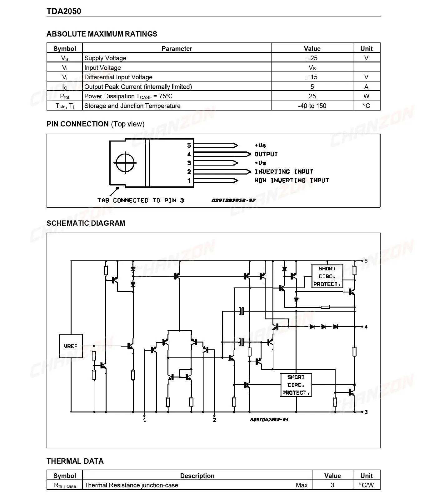 10Pcs TDA2050 TO-220 TDA 2050 AUDIO AMPLIFIER Transistor Bipolar Junction BJT Triode Tube Fets 3.5A ±25V Integrated Circuits