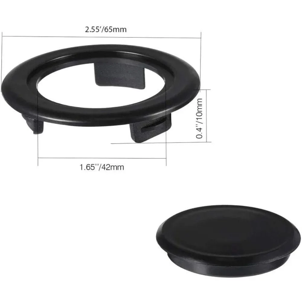 Hole Ring Plug Ring Cover Inner and Outer Diameter 50mm*76mm Umbrella Pole Hole Cover Black for Outdoor Terrace Table Umbrella