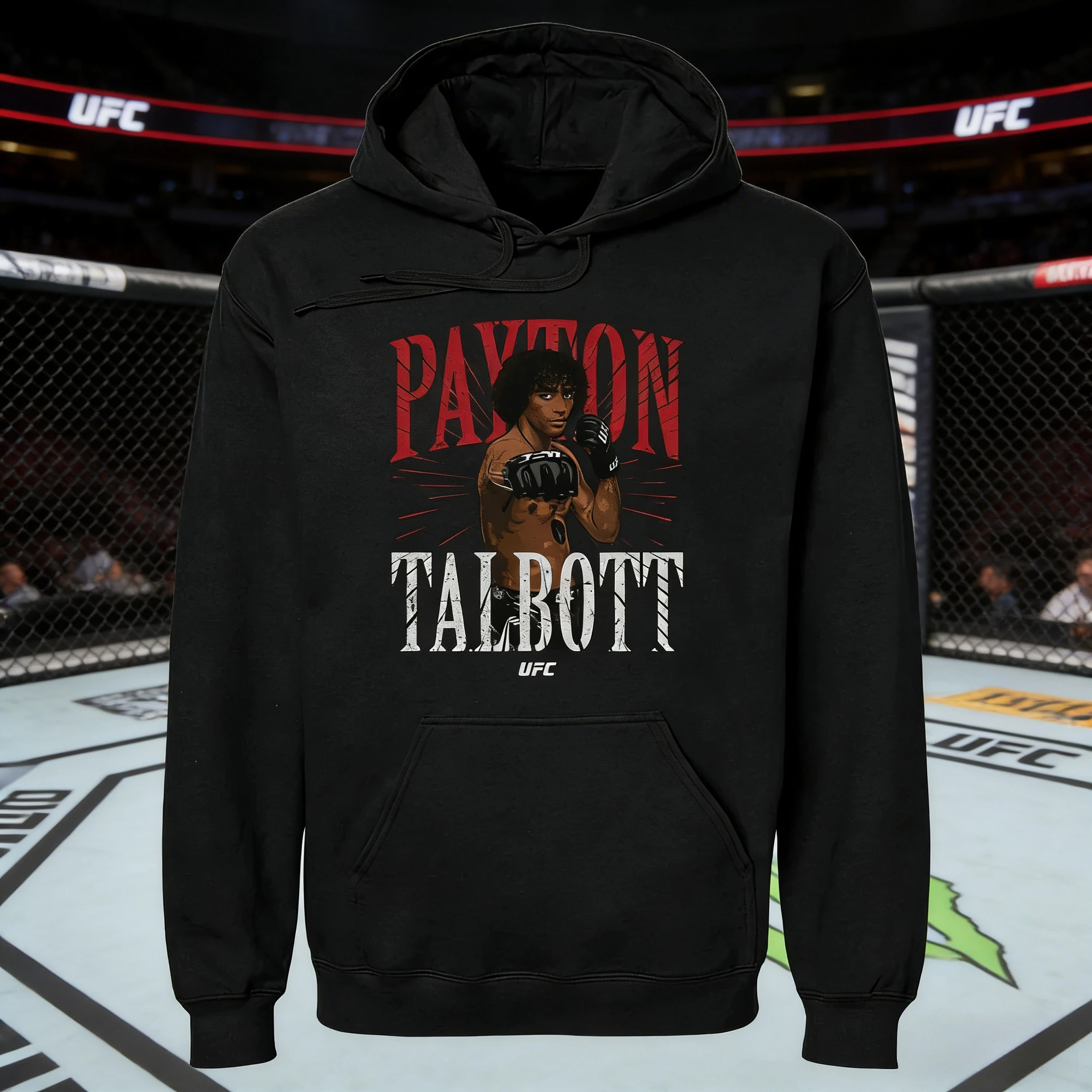 

Осень/зима 2026, UFC Payton Talbott, боевая толстовка с рисунком, женская модная свободная повседневная хлопковая теплая толстовка, пальто унисекс