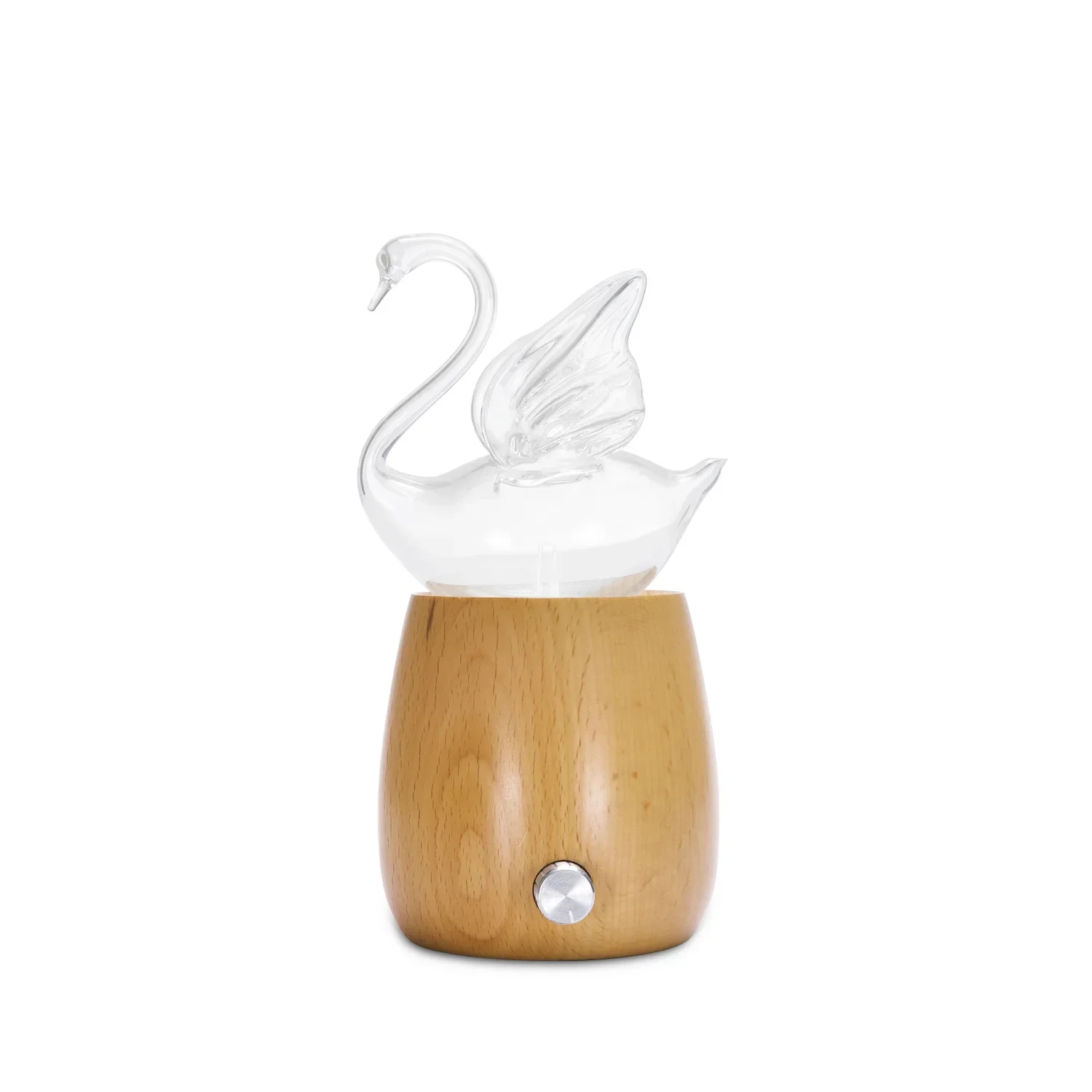 Nébuliseur de diffuseur d'huile essentielle sans eau, diffuseur d'aromathérapie en bois massif avec jet de brume d'intervalle pour le bureau de chambre à coucher de maison