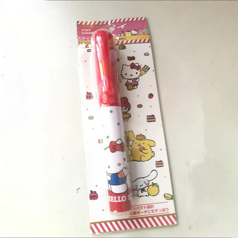 Kawaii Sanrio Scissors Hello Kitty Office Student Safety Portable Folding Paper Cartoon Cutter Paper Scissors Toy Girls Gifts