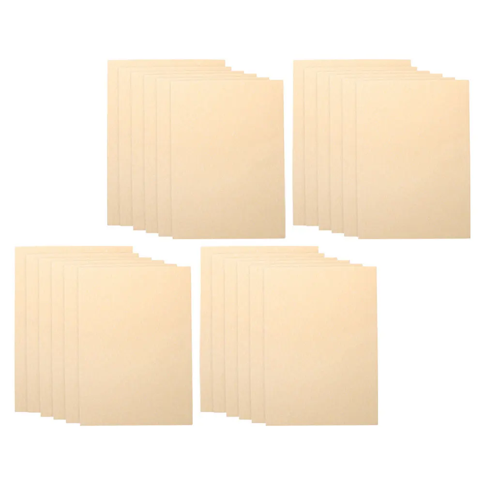 

100pcs Vintage Kraft Paper Stationery Letters B5 Blank Format Tear Resistant Ideal Journaling Scrapbooking Writing