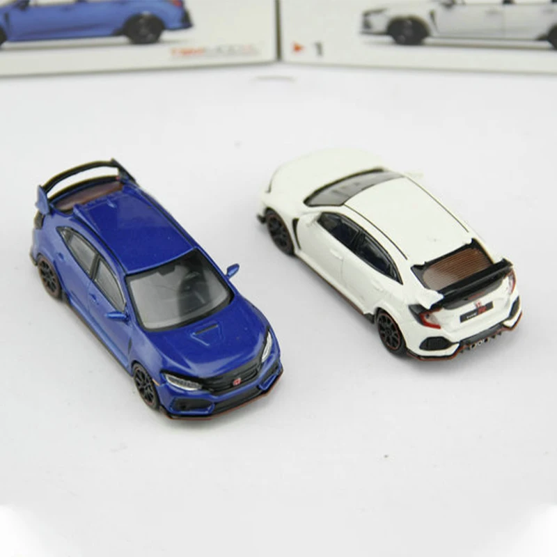 1:64 Scale Alloy HONDA CIVIC TYPE-R FK8 Simulation Car Model Metal Diecast Toys Vehicle for Collectible Gift Collection Display