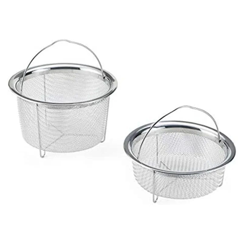 

AB51 Portable Steamer Kitchen Multi-Functional Stainless Steel Fried Noodles Drain Basket Steaming Rack