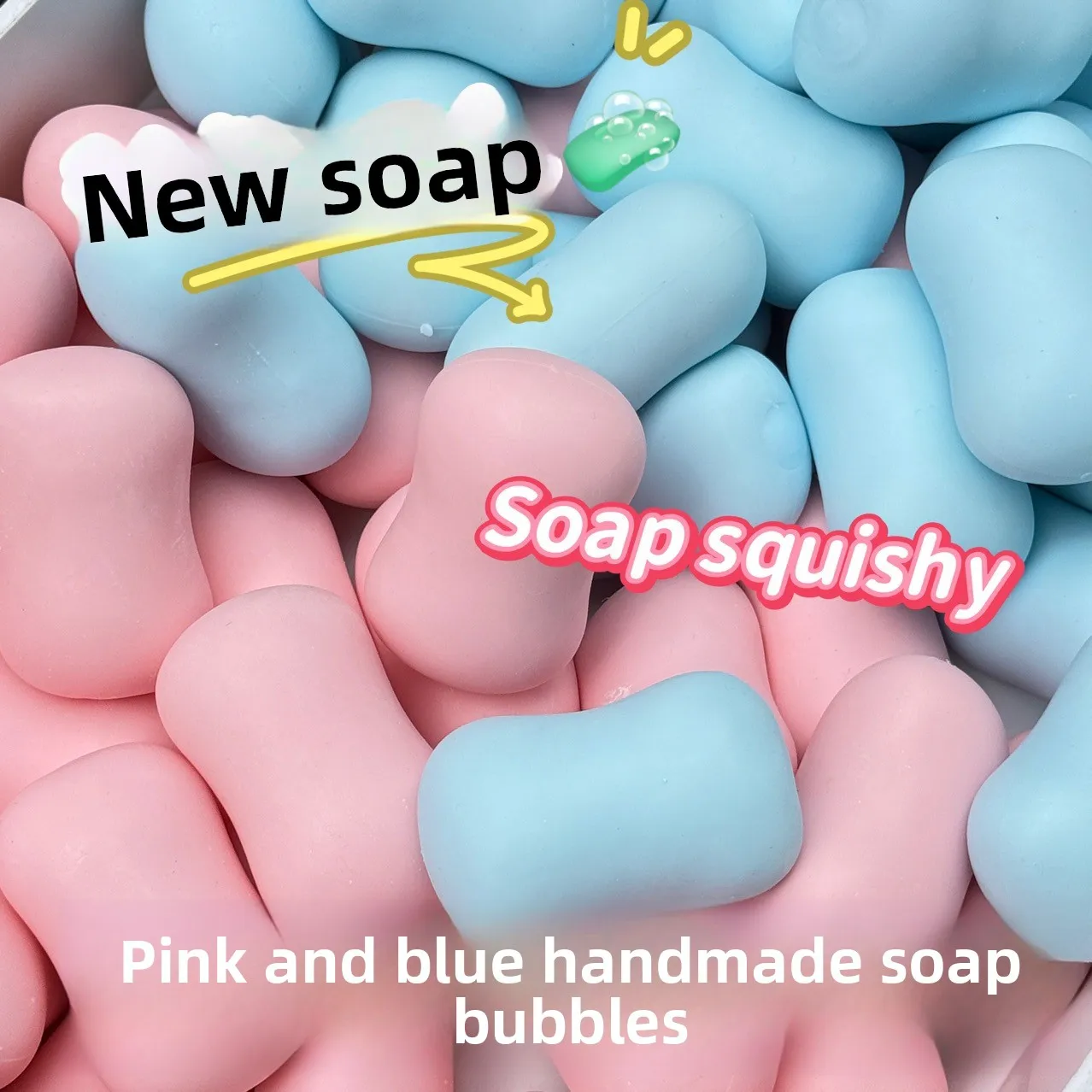 Soap Ball Squishy Soap Stress Ball Fidget Toy Crunchy Squeeze Ball Round Blocks Filled ASMR Anti Stress Toys for s