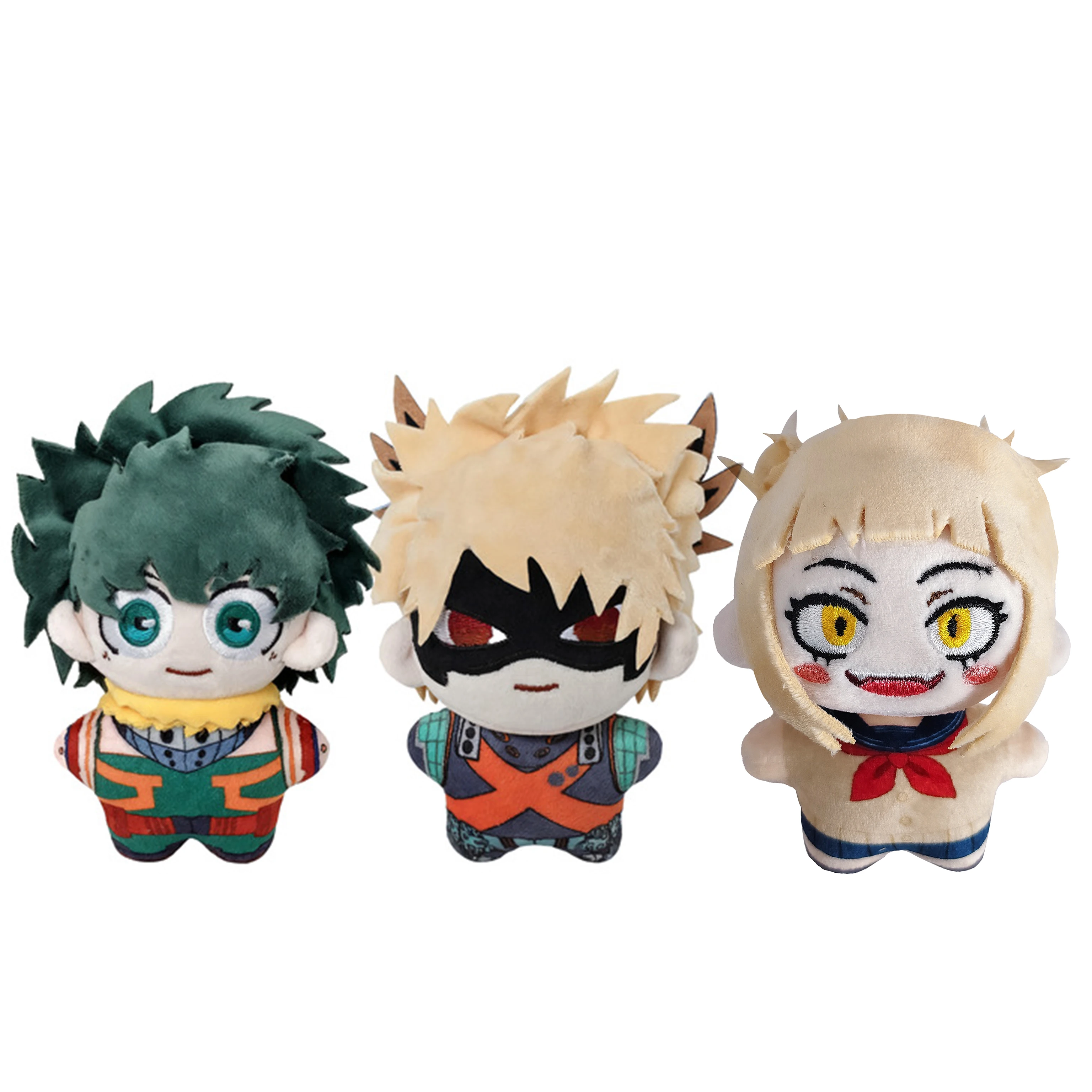 Juguetes de Anime MHA, Llavero de Peluche de Midoriya Izuku y Bakugou Katsuki, Figura de Himiko Toga, Muñecas de Cosplay, Peluches de Himiko Toga, Regalo