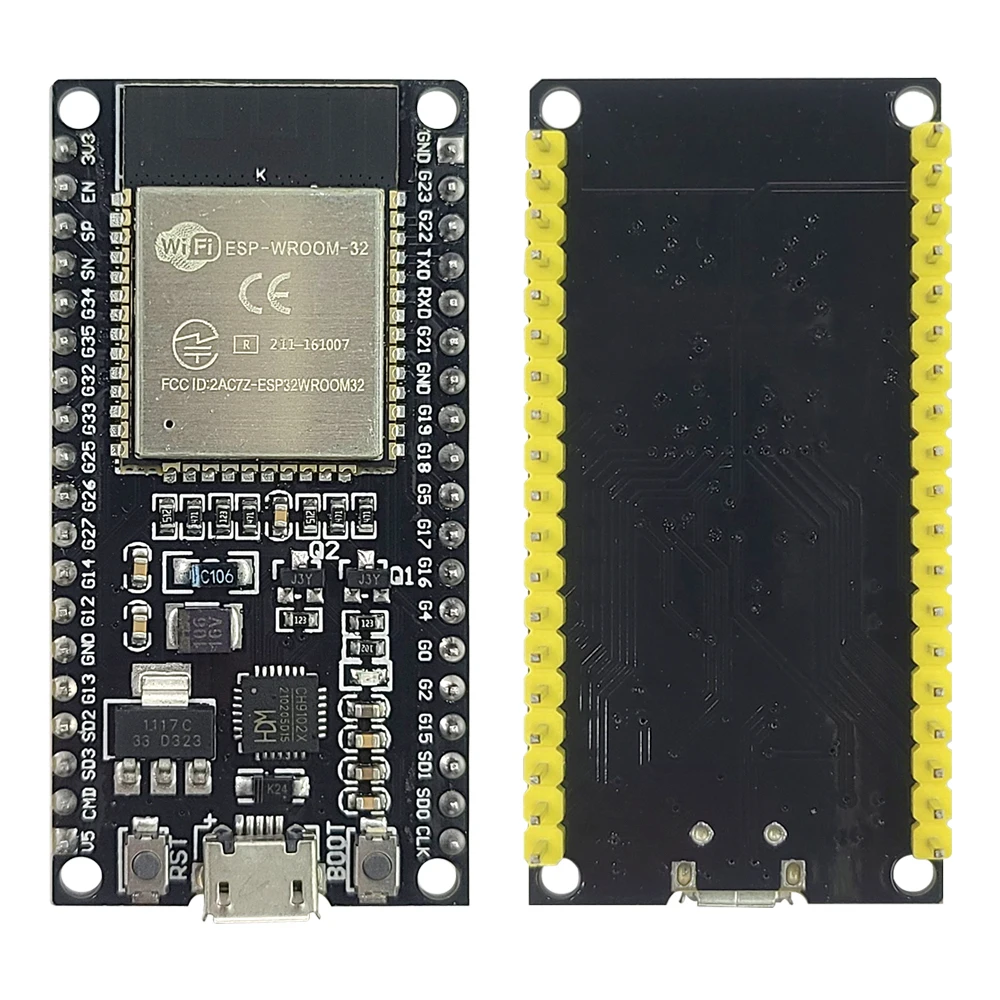 

CH9102X ESP32 Макетная плата BLE MCU Модуль для Интернета вещей USB Микро Двухъядерный маломощный ESP-32 2,4G Wi-Fi BT