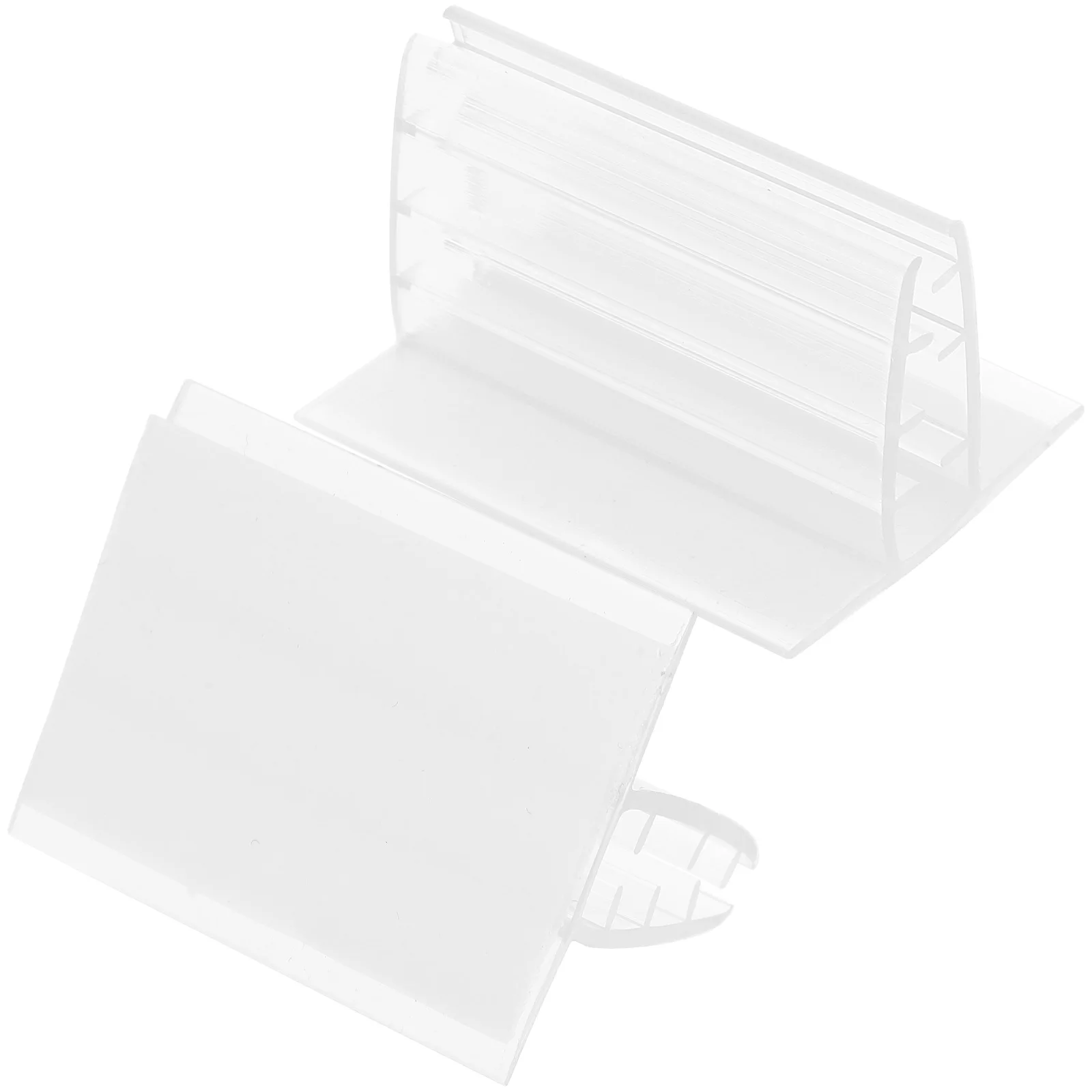 

20 Pcs PVC Mini Panel Holders 1 97x1 61x1 18 Inches Self Adhesive for Photos Cards Memos Table Numbers Name CardsMenus Tickets