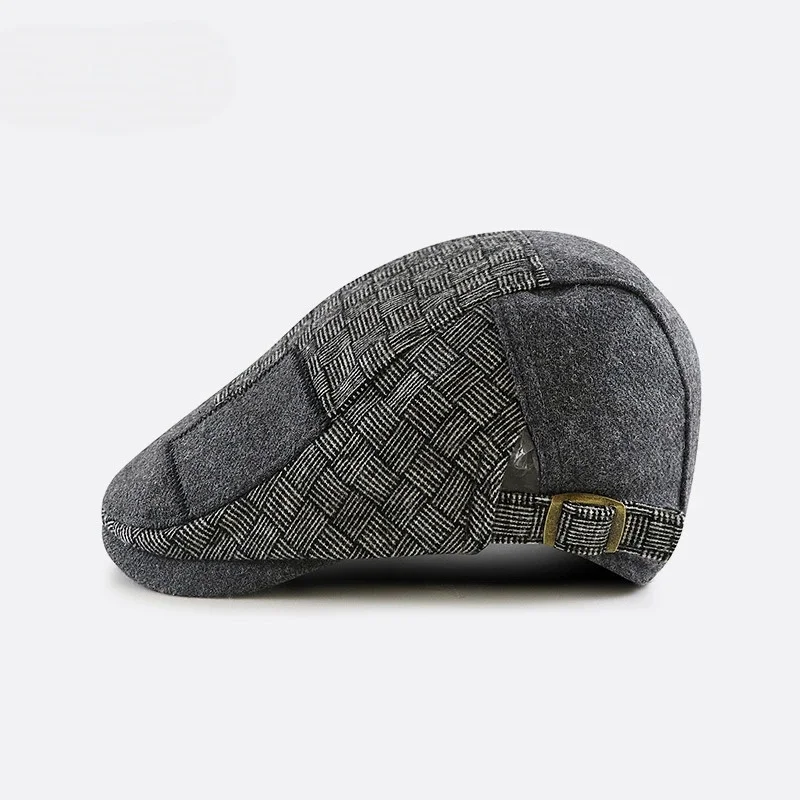 Men's and Women's Forward-Facing Hats: British Vintage Berets and Baseball Caps for Middle-Aged and Elderly Men and Women