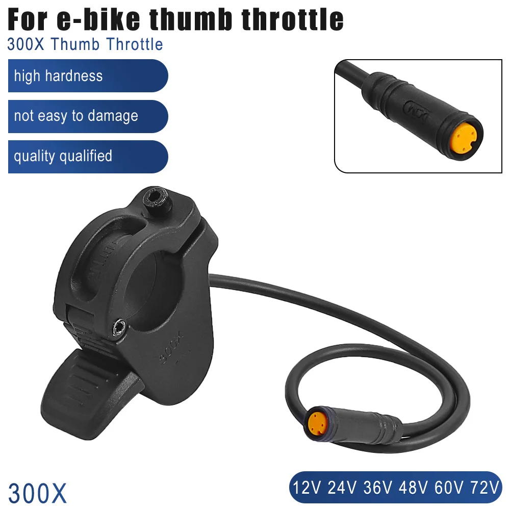 Universal 300X Rechts/Links Hand Gas Elektrische Roller Daumen-drossel für 24V 36V 48V 72V elektrische Fahrrad Beschleuniger Teile – Detail 1