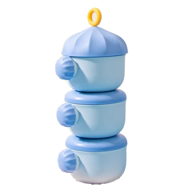 ABNO-3-Layer Milk Powder Dispenser, Stackable And Portable, Large Capacity, Ideal For Outdoor & Snacks Storage