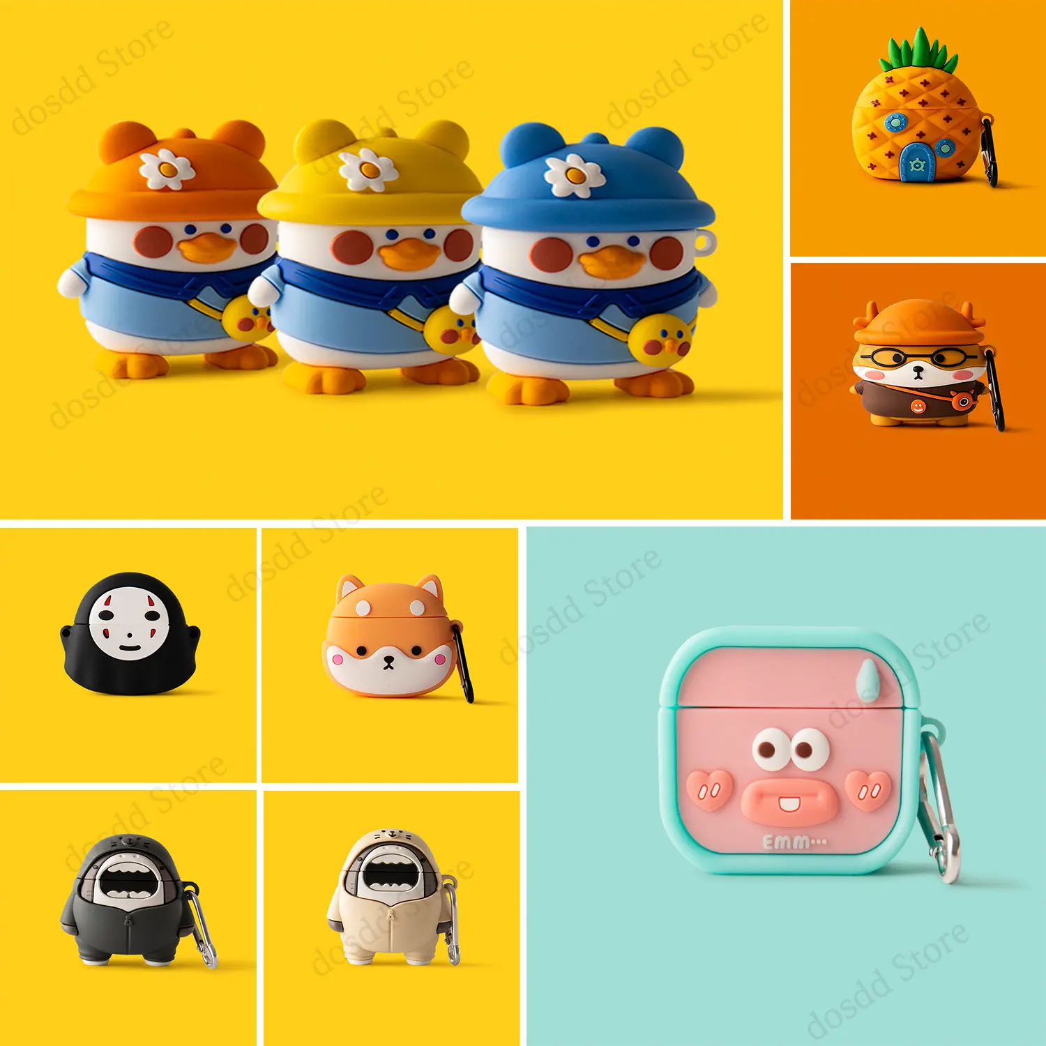 For Redmi Buds 4 Pro Case 3D Cute Cartoon Silicone Soft Shell for Xiaomi Bluetooth Protective Sleeve Cute Shockproof Cover