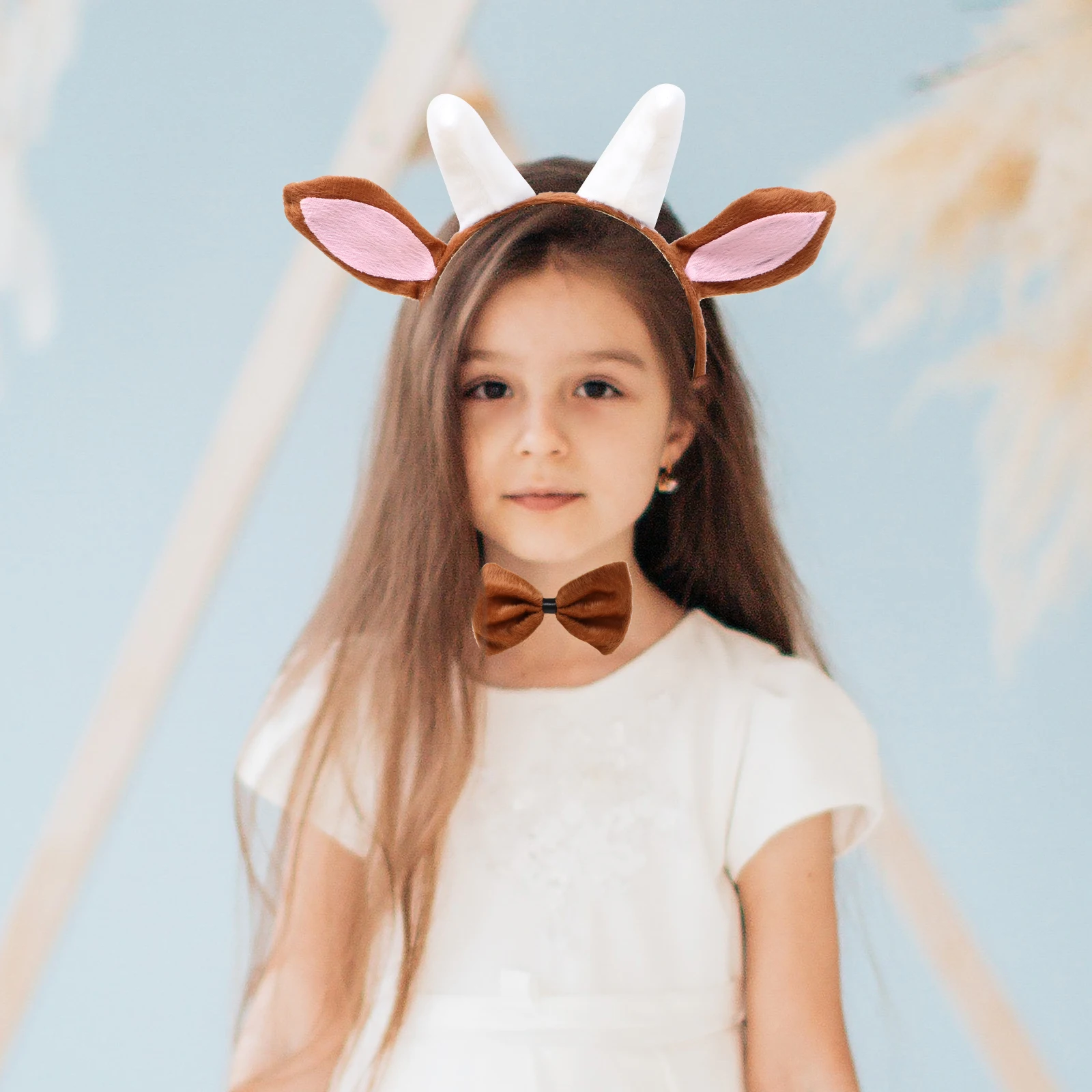 

Goat Horn Headband Animal Accessories Costume Cosplay Props Ear Cloth Furry Headwear