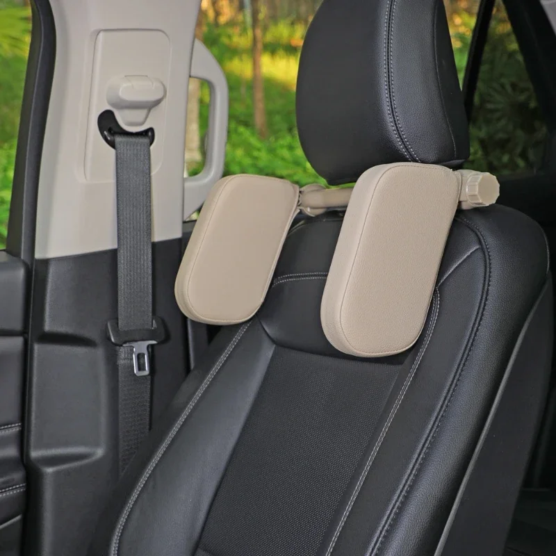

Car Sleeping Pillow Headrest Neck Protector Memory Cotton Side Pillow Car Travel Essential Seat Accessories