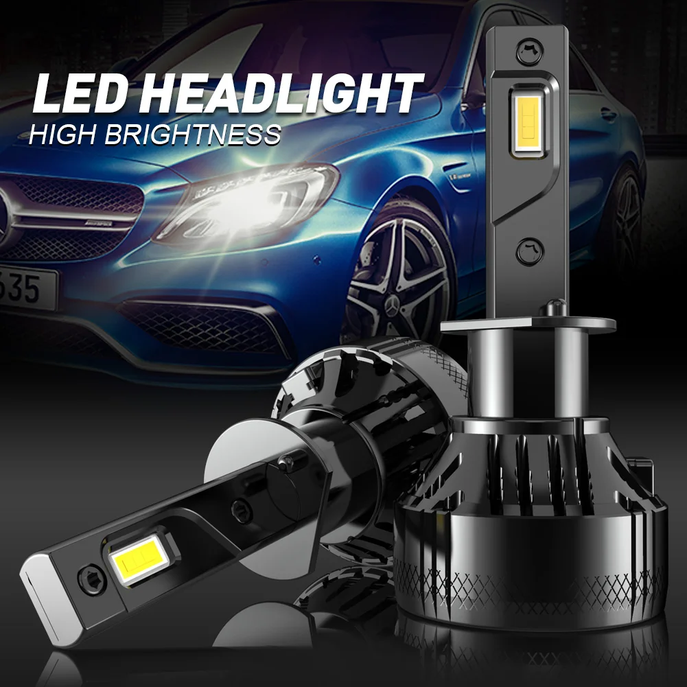 2Pcs 12000LM H1 LED Canbus Headlight Bulbs 12V Super Bright 6500K White Car Heandlamp For Fiat Bravo Ducato Punto Bravo Doblo